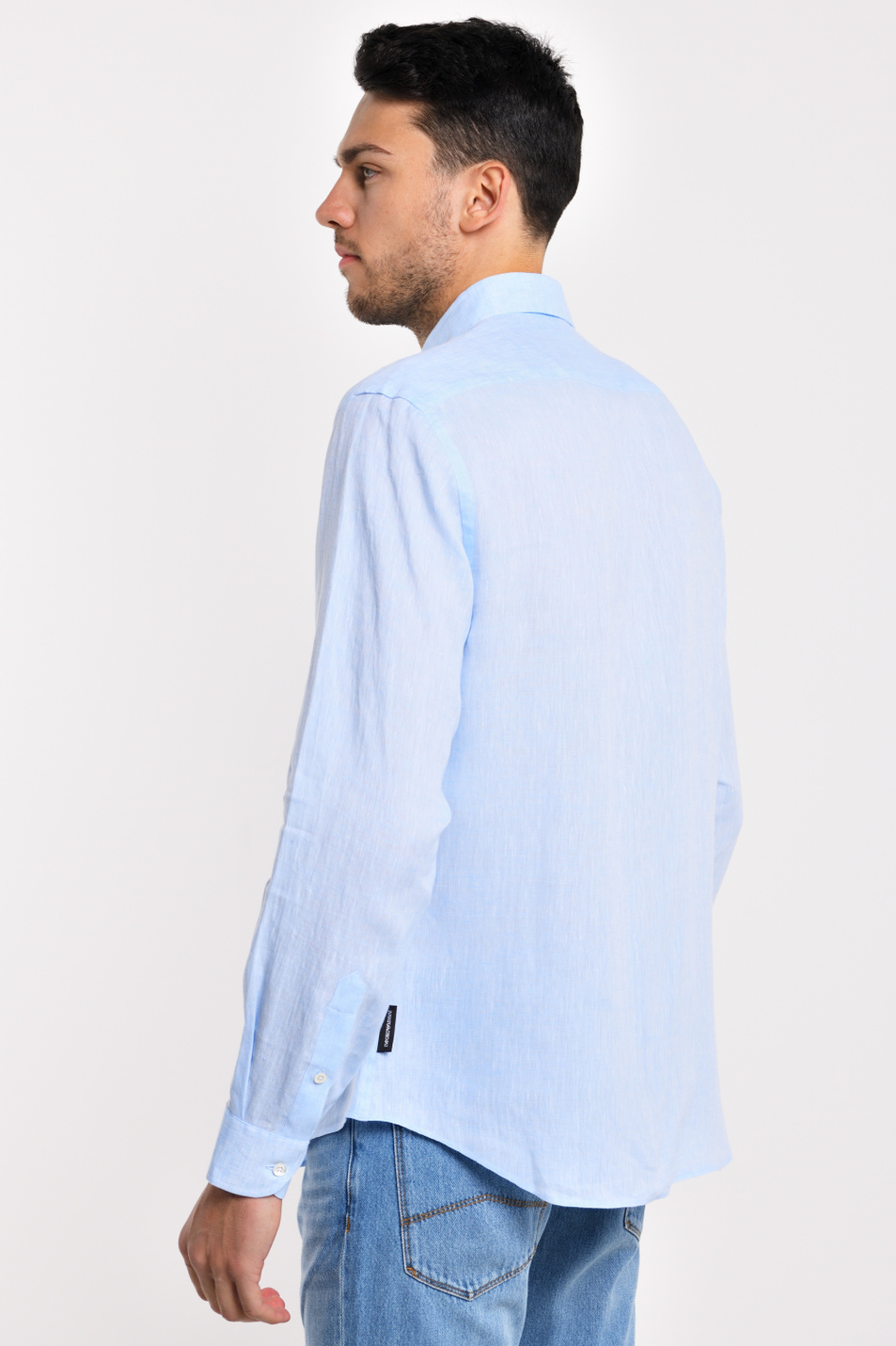 Мужской Emporio Armani Рубашка из натурального льна (цвет ), артикул 51SM0L-510F9 | Фото 4