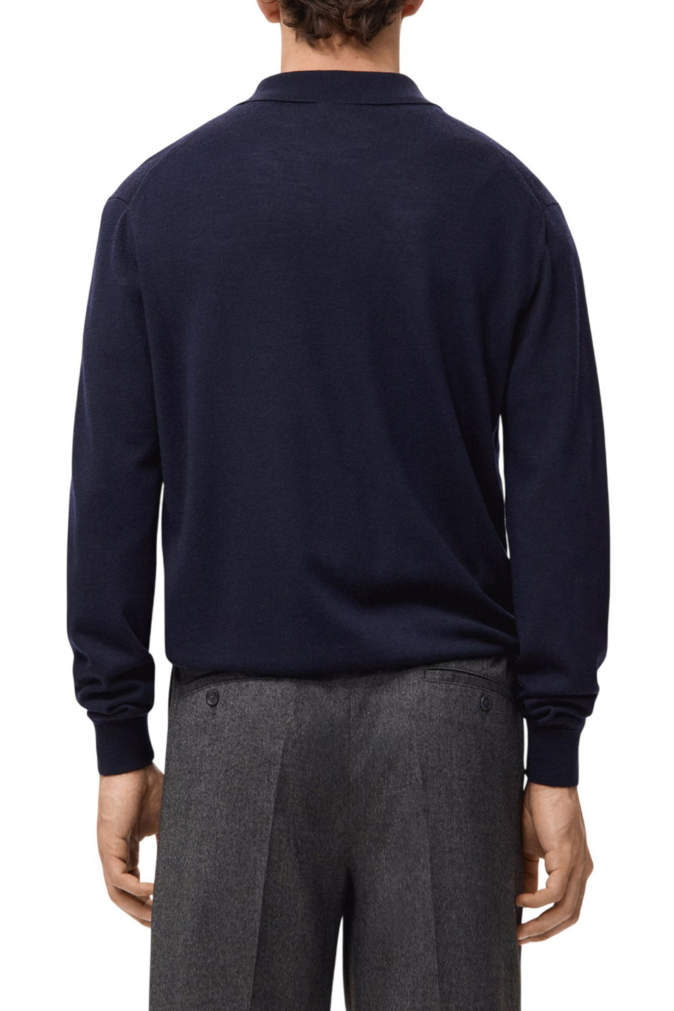 Мужской Mango Man Джемпер-поло WILLYS из шерсти (цвет ), артикул 27051283 | Фото 4