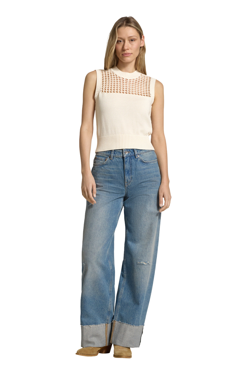 Женский Armani Exchange Топ из хлопка (цвет ), артикул XW001906-AF21574 | Фото 3