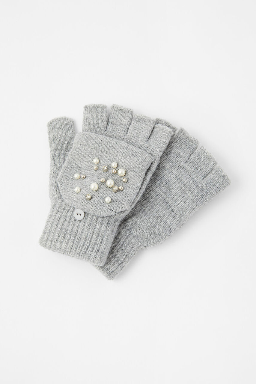 Женский Accessorize Митенки с искусственным жемчугом и кристаллами (цвет ), артикул 992020 | Фото 1
