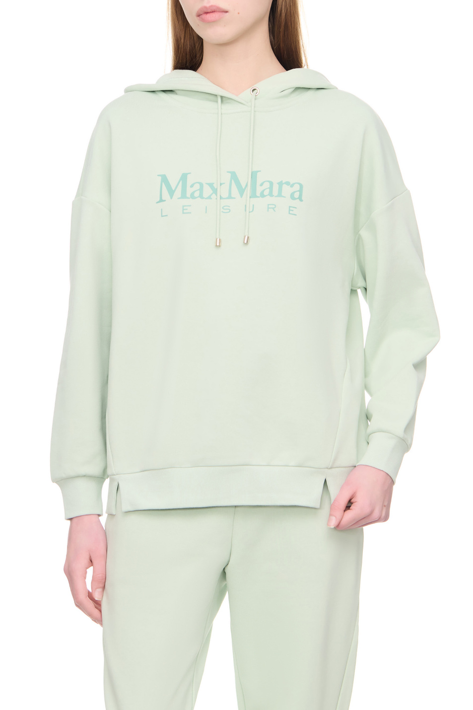 Толстовка FILO с логотипом|Основной цвет:Мятный Женский Max Mara Толстовка FILO с логотипом (цвет ), артикул 2339210136 | Фото 4