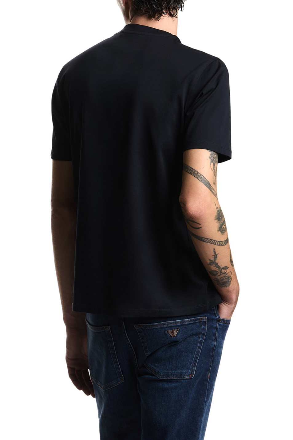 Мужской Emporio Armani Футболка из хлопка (цвет ), артикул EM004593-AF10762 | Фото 4