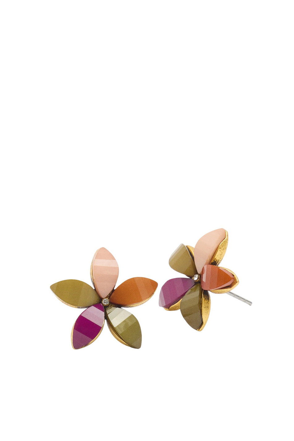 Серьги в форме цветов со стразами|Основной цвет:Разноцветный Женский Parfois Серьги в форме цветов со стразами (цвет ), артикул 173549 | Фото 2