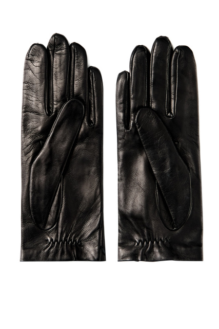 Перчатки из натуральной кожи|Основной цвет:Черный|Артикул:634064-2F203 | Фото 2