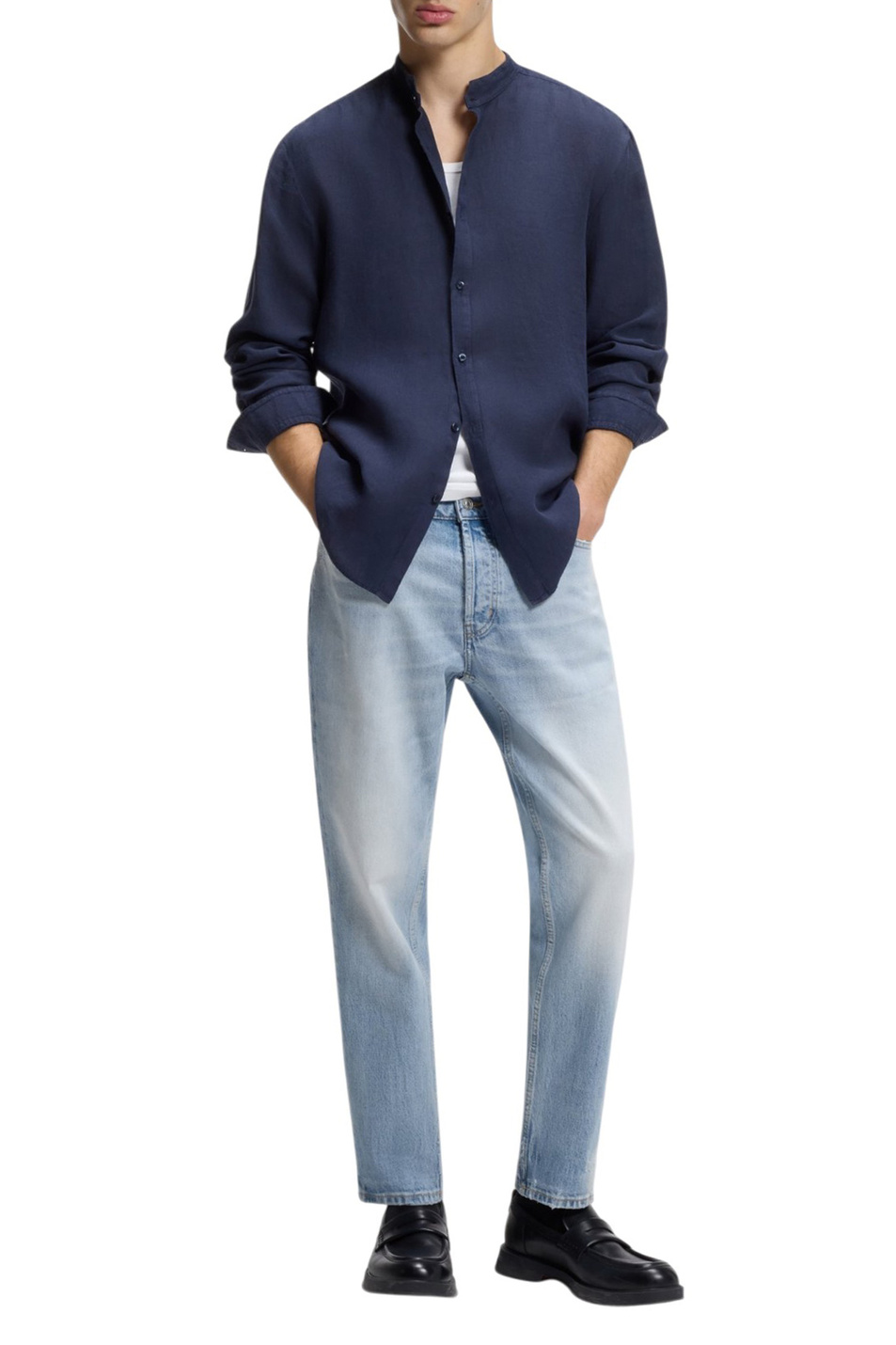 Джинсы из эластичного хлопка|Основной цвет:Голубой Мужской HUGO Джинсы из эластичного хлопка (цвет ), артикул 50556114 | Фото 2