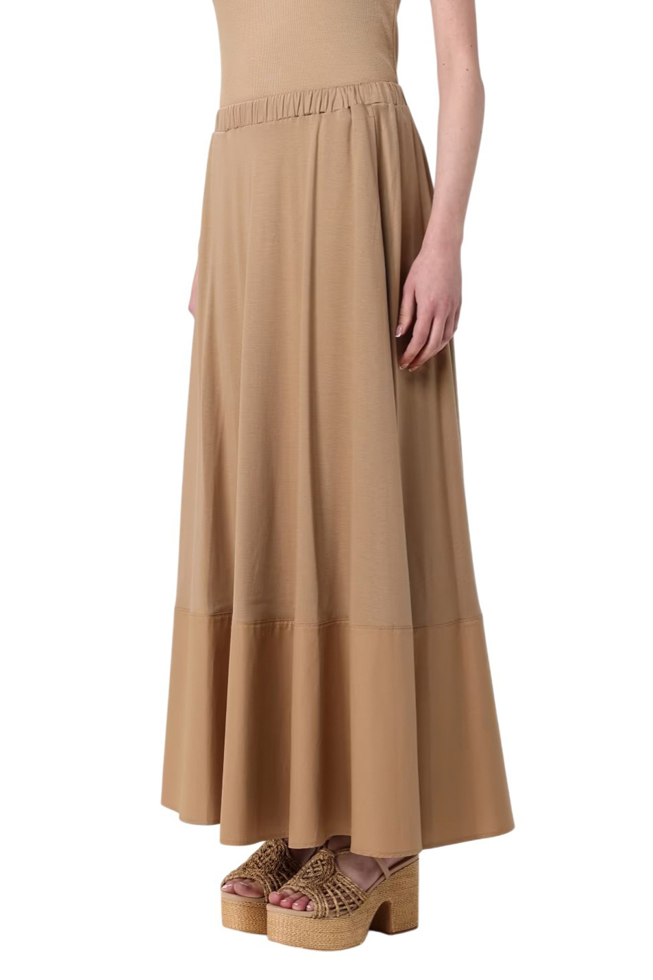 Женский Max Mara Юбка RIBES из смесового хлопка (цвет ), артикул 2616771018 | Фото 4