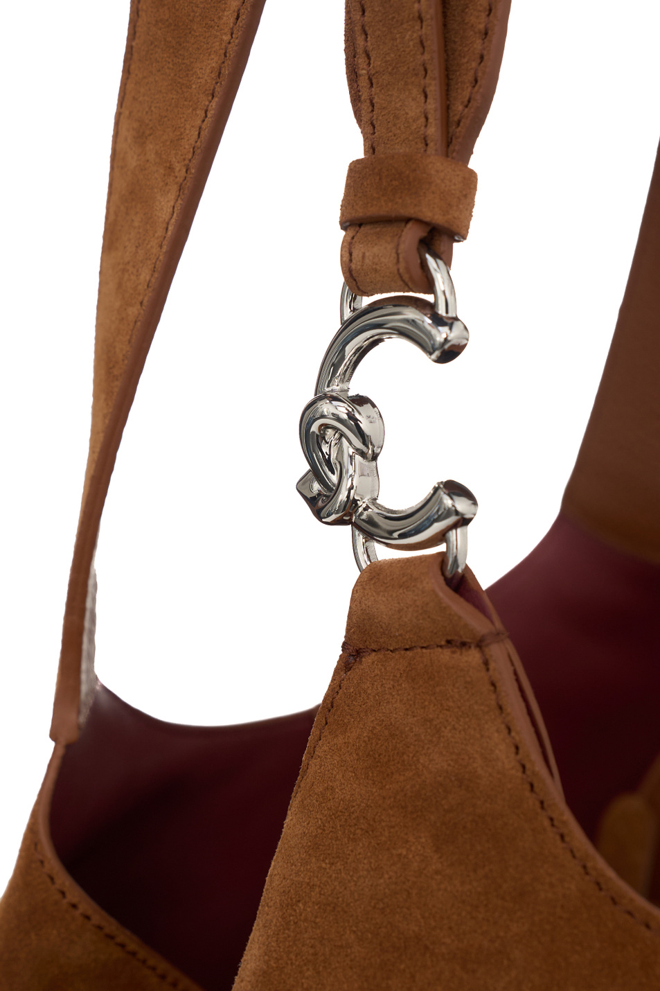 Сумка C-EASY из натуральной замши|Основной цвет:Коричневый Женский Coccinelle Сумка C-EASY из натуральной замши (цвет ), артикул E1THE110101 | Фото 5