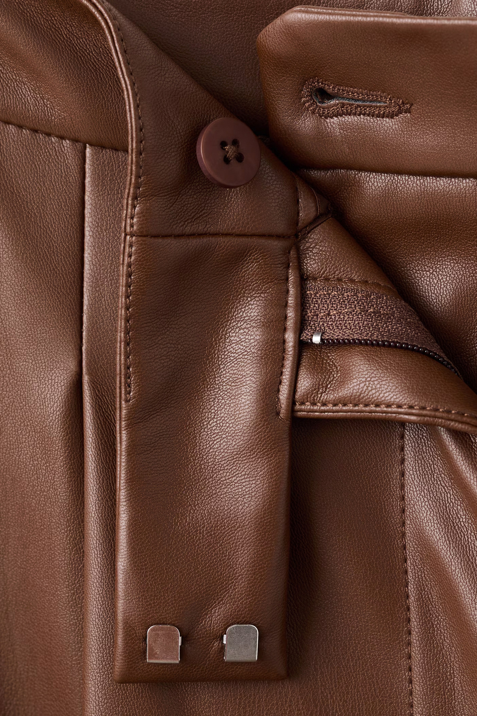 Женский Mango Брюки RIGA из искусственной кожи (цвет ), артикул 27051290 | Фото 3