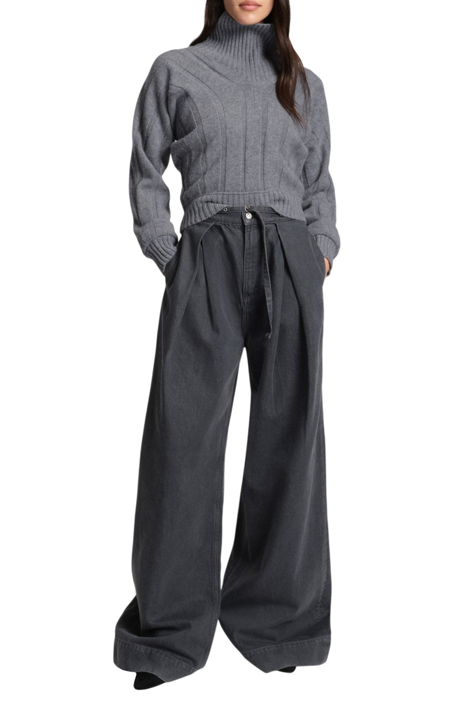 Свитер Fisaniara из шерсти и кашемира|Основной цвет:Серый Женский BOSS Свитер Fisaniara из шерсти и кашемира (цвет ), артикул 50547893 | Фото 2