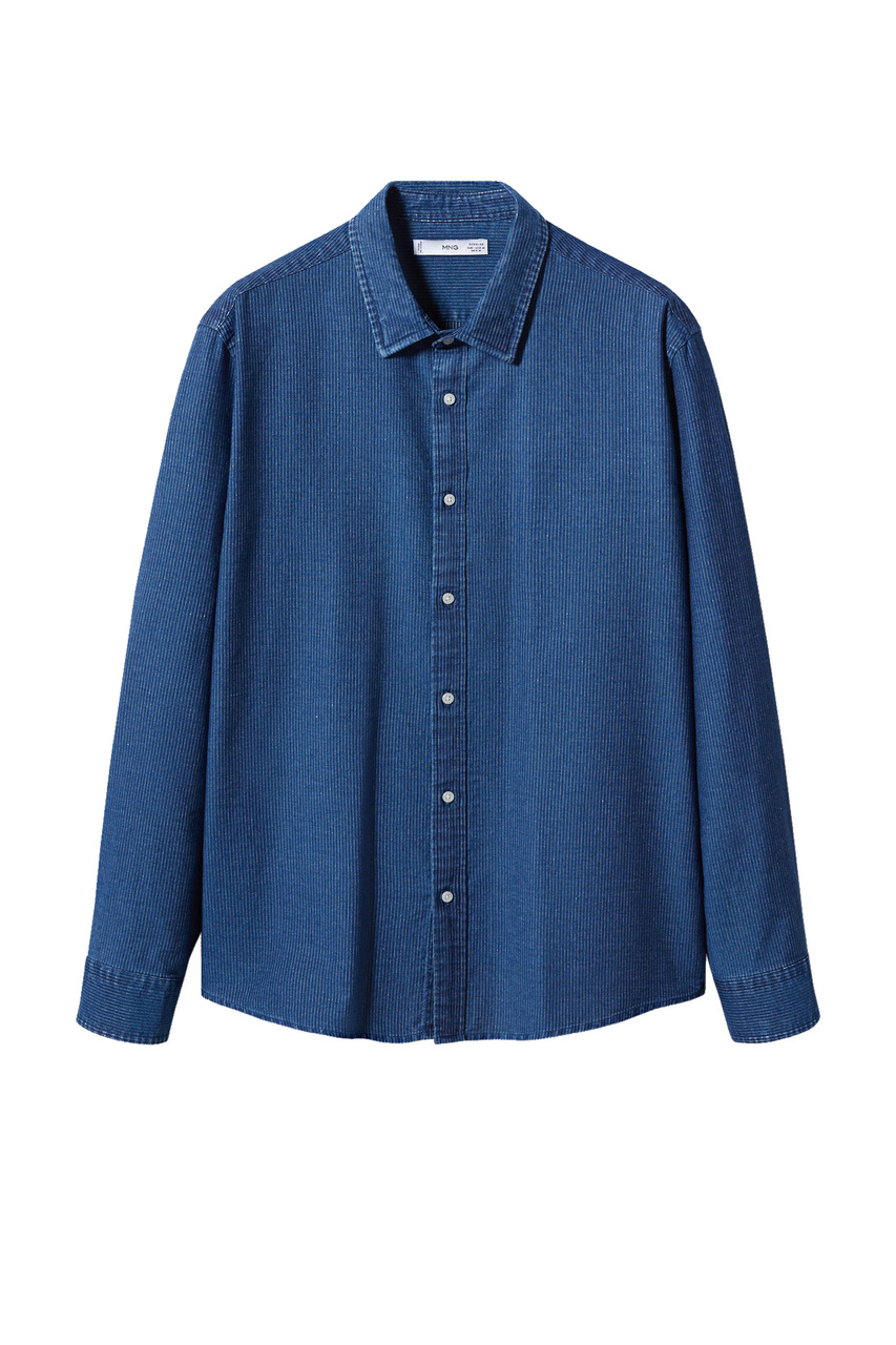 Рубашка джинсовая TARAY из натурального хлопка|Основной цвет:Синий|Артикул:47024380 | Фото 1