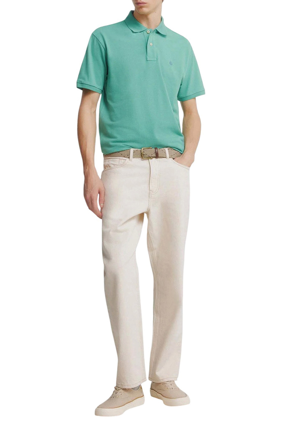 Мужской Springfield Поло из хлопка (цвет ), артикул 8551105 | Фото 2