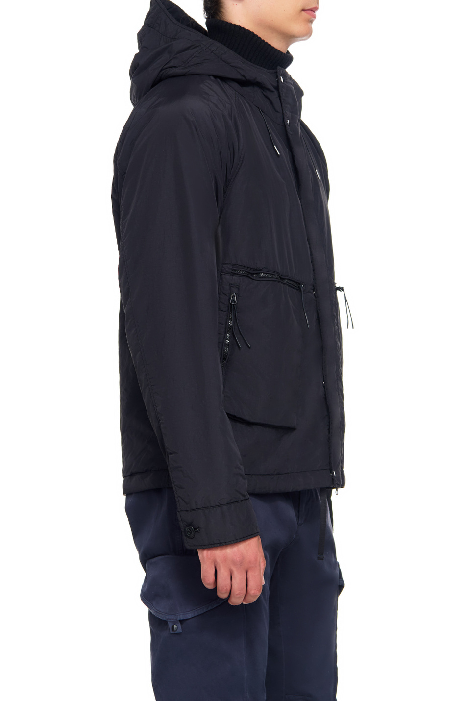 Мужской C.P. Company Куртка однотонная Flatt Nylon (цвет ), артикул 15CMOW066A005991G | Фото 4