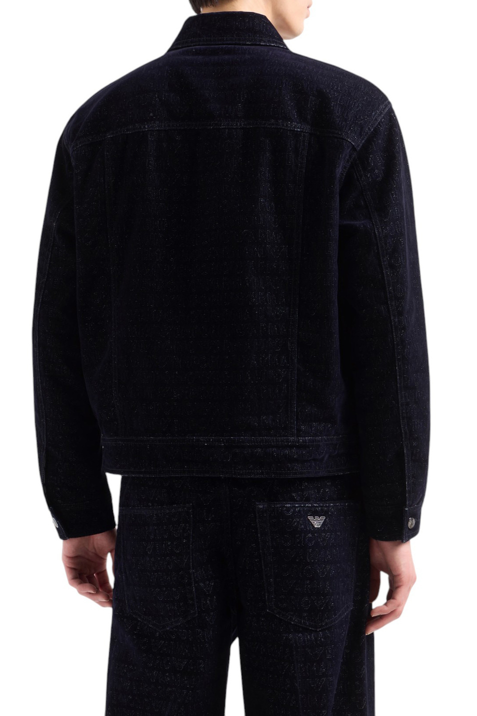 Мужской Emporio Armani Куртка джинсовая из хлопка (цвет ), артикул EM001175-AF13446 | Фото 4