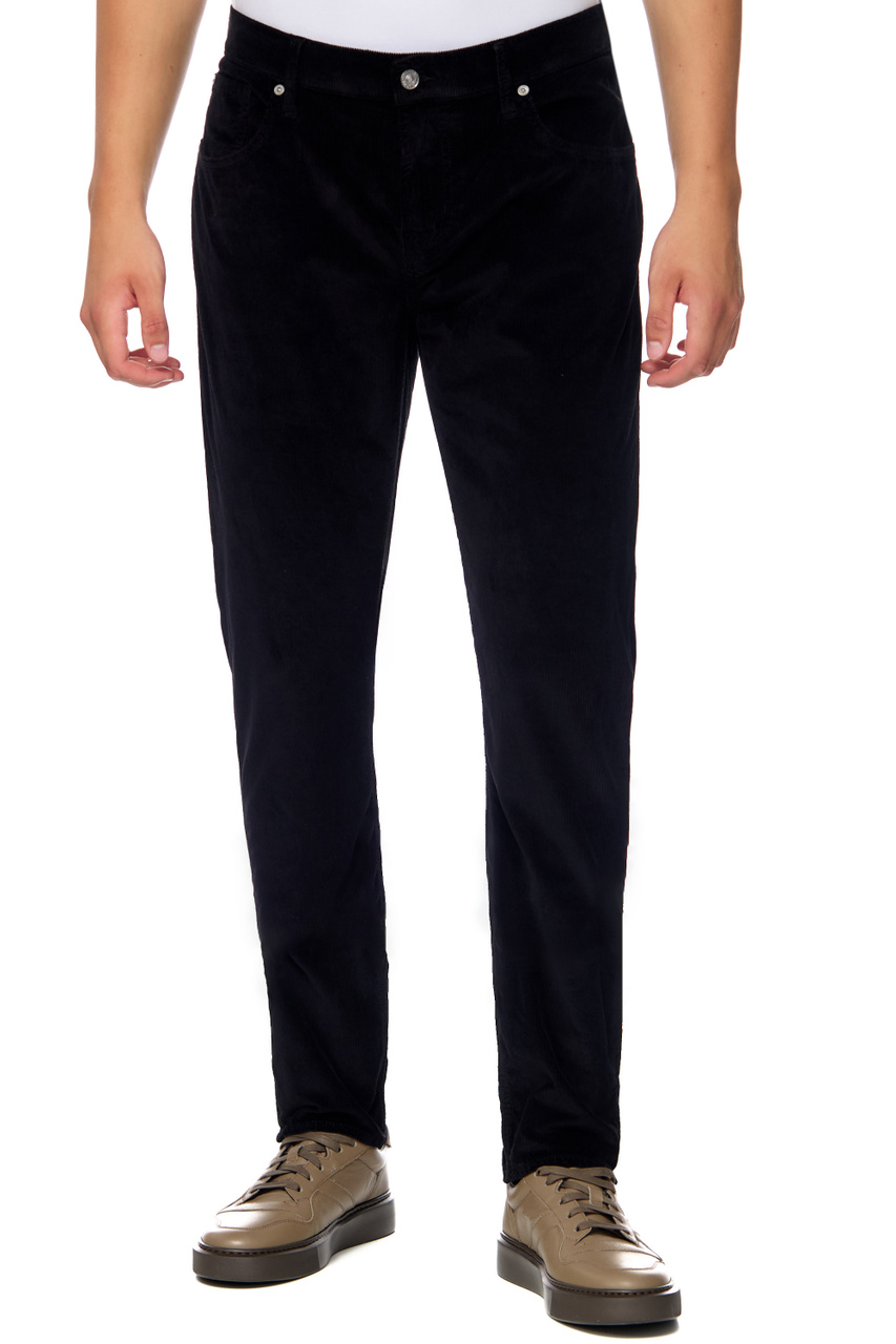 Брюки однотонные SLIMMY TAPERED|Основной цвет:Черный|Артикул:JSMXC950BL | Фото 1