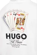 Мужской HUGO Худи из натурального хлопка с контрастным принтом (цвет ), артикул 50499741 | Фото 6
