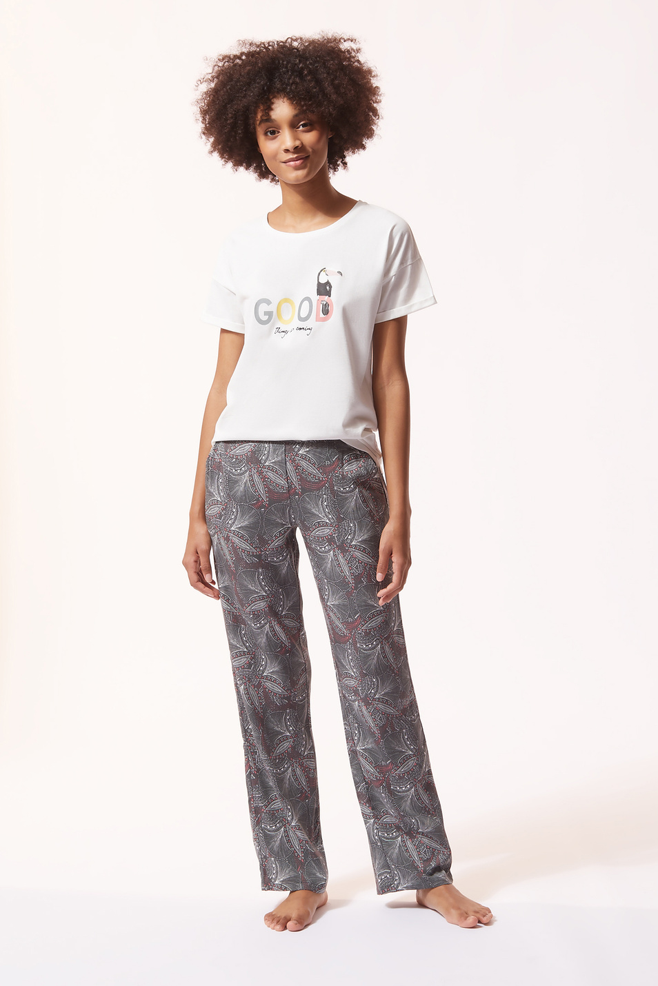 Женский Etam Пижамные брюки IDRIS  с принтом (цвет ), артикул 6525209 | Фото 2