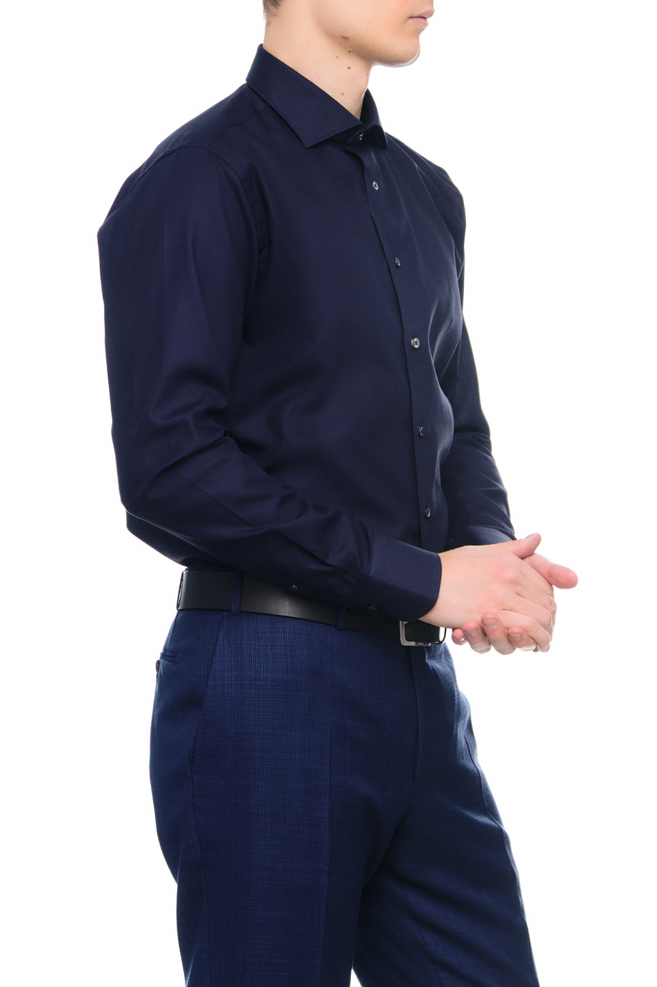 Мужской Canali Рубашка из натурального хлопка с микроузором (цвет ), артикул 7C3GD02301 | Фото 3