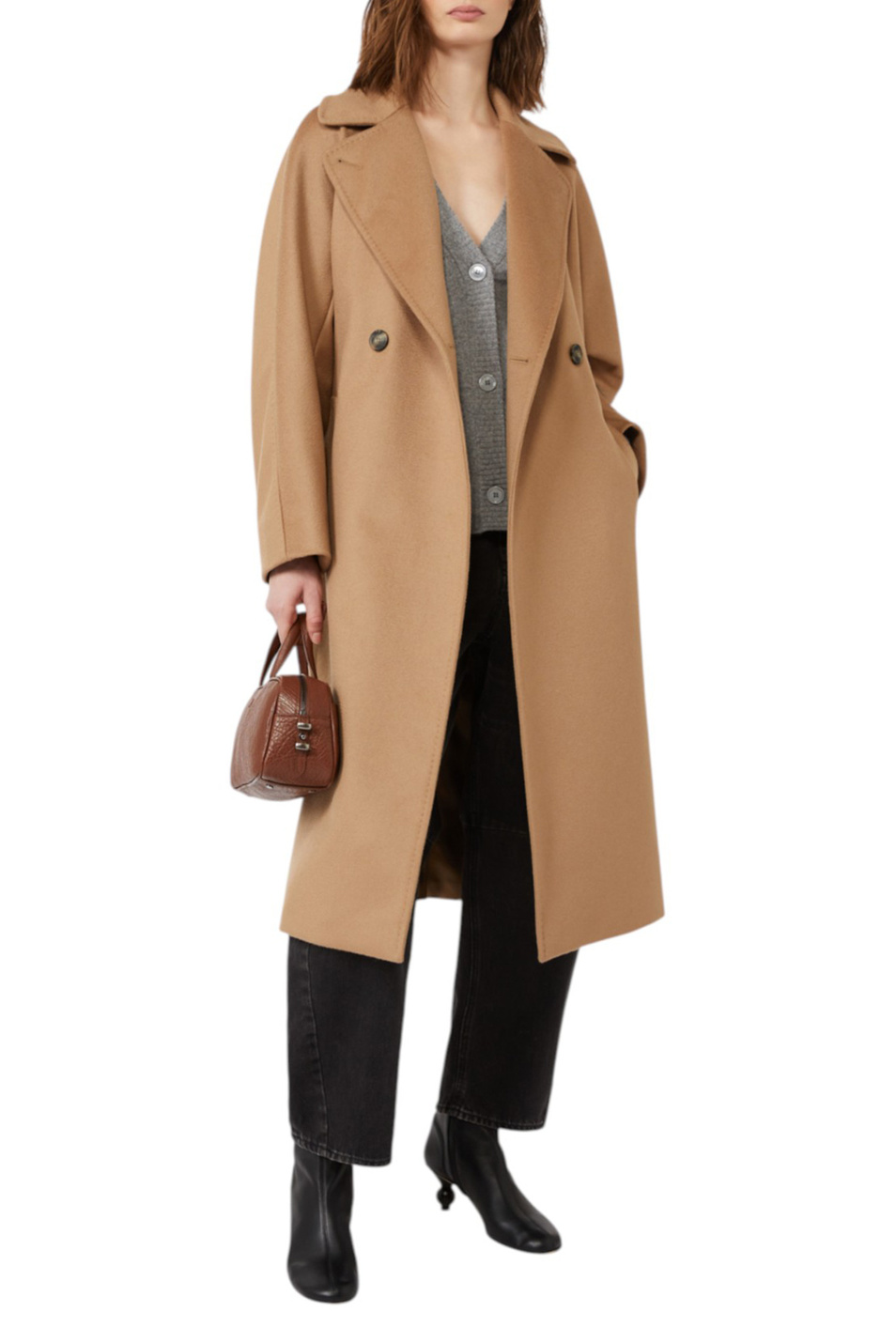 Пальто RESINA из шерсти|Основной цвет:Коричневый Женский Weekend Max Mara Пальто RESINA из шерсти (цвет ), артикул 2525016102 | Фото 2