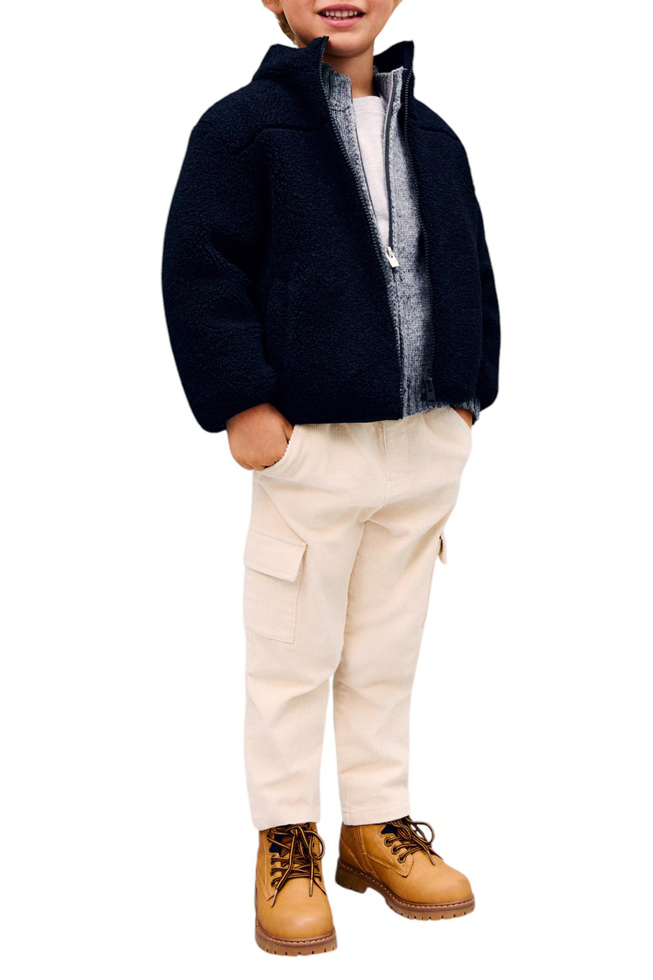 Мальчикам Mango Kids Брюки-карго TONI вельветовые (цвет ), артикул 77046724 | Фото 3