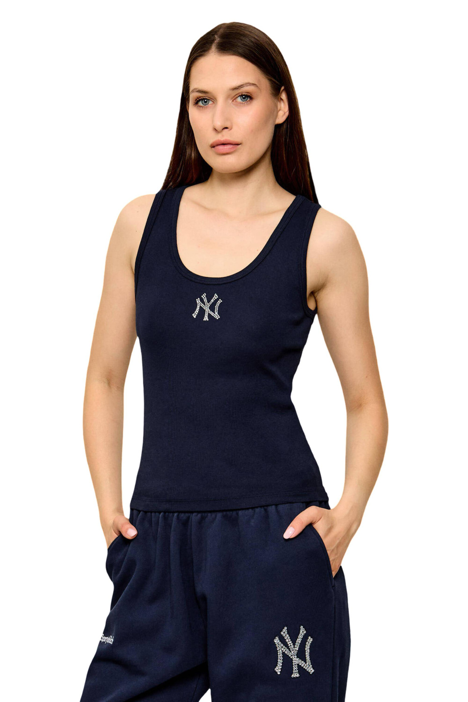 Женский Sporty & Rich Топ Yankees Krystal из хлопка (цвет ), артикул TO136718635BL106 | Фото 4