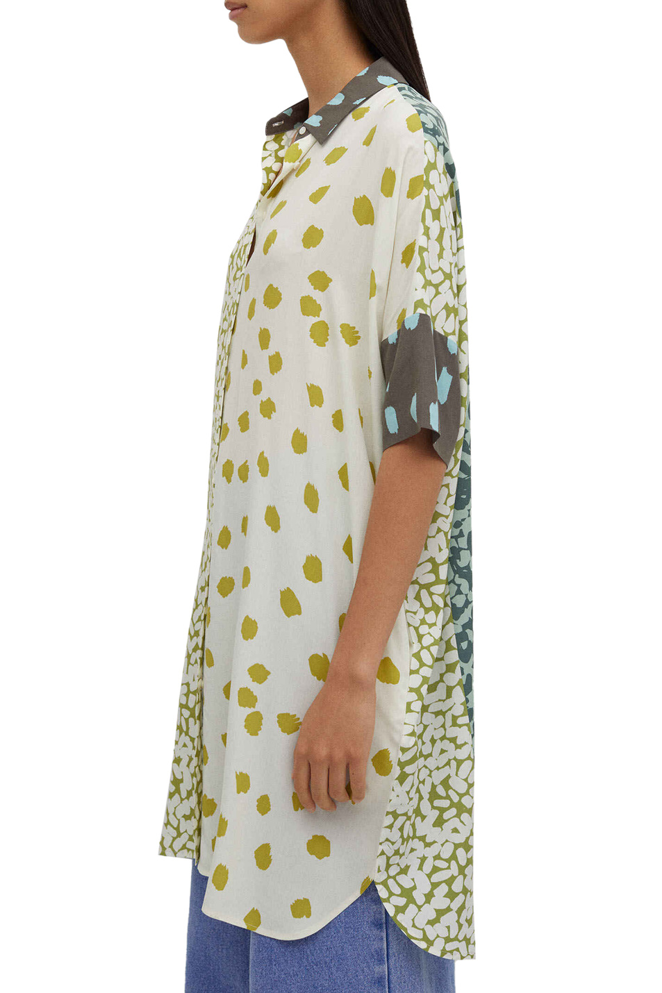 Parfois Платье-рубашка из вискозы (цвет ), артикул 190311 | Фото 3
