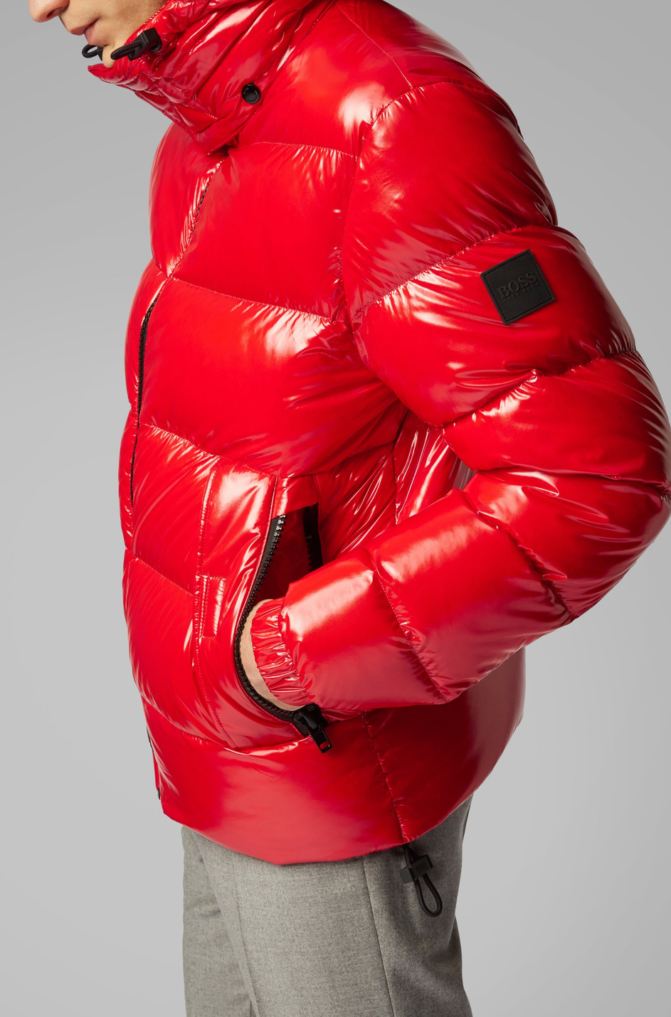 Мужской BOSS Пуховик с утеплителем из утиного пуха со съемный капюшоном (цвет ), артикул 50413392 | Фото 5