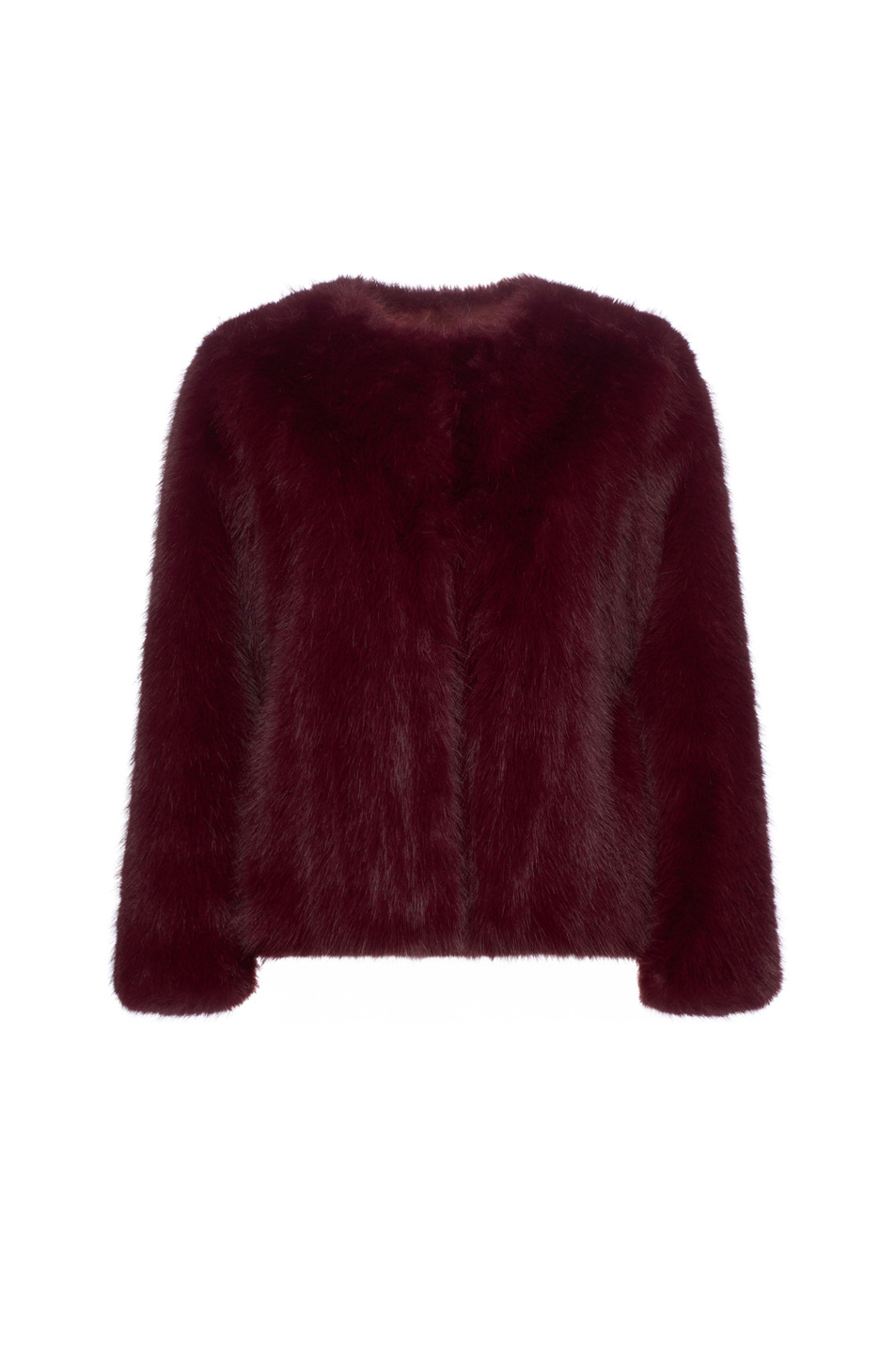 Полушубок OVIDIO из искусственного меха|Основной цвет:Бордовый Женский iBLUES Полушубок OVIDIO из искусственного меха (цвет ), артикул 2527456022 | Фото 1