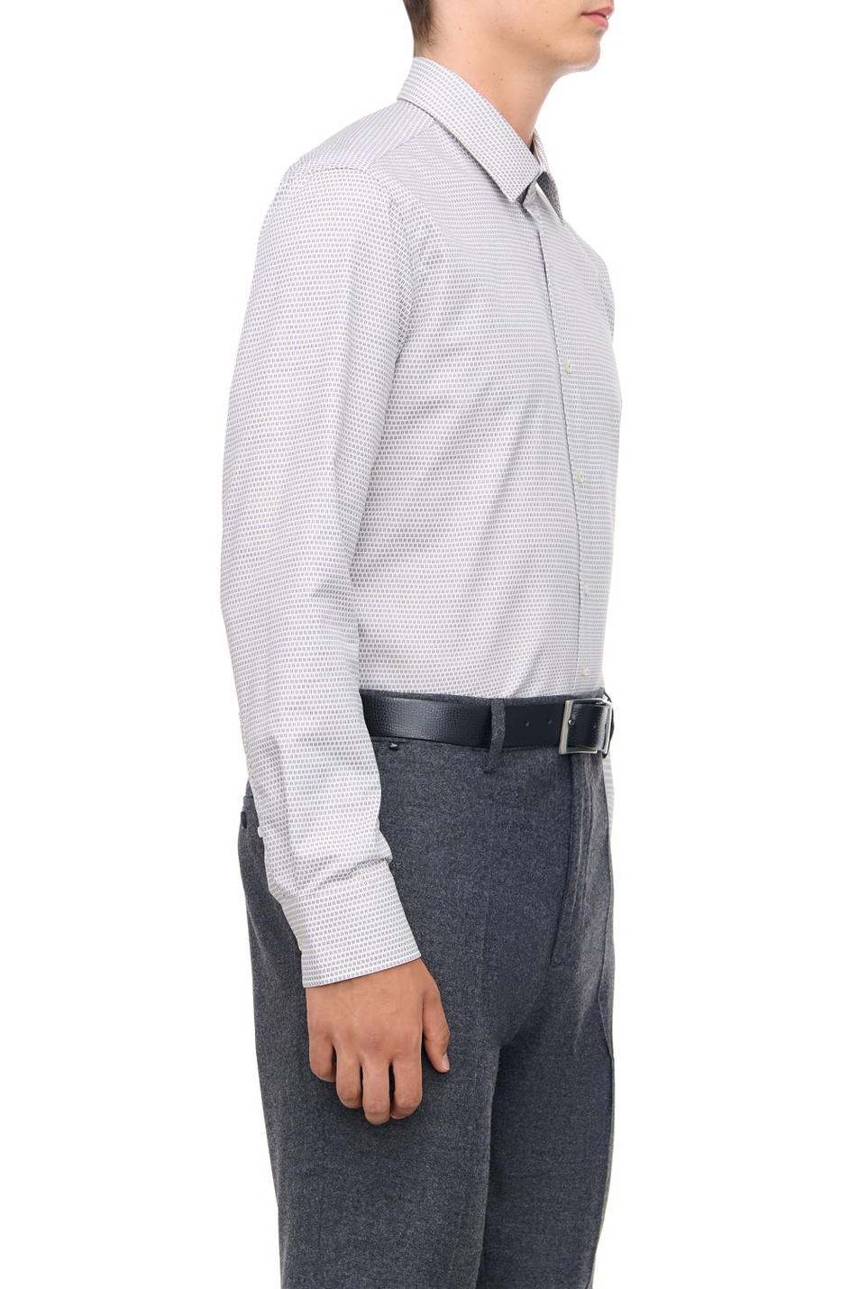 Мужской BOSS Рубашка из натурального хлопка с логотипированным принтом (цвет ), артикул 50502779 | Фото 3