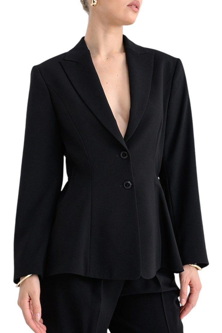 Пиджак Alinuna однотонный|Основной цвет:Черный Женский HUGO Пиджак Alinuna однотонный (цвет ), артикул 50547187 | Фото 3