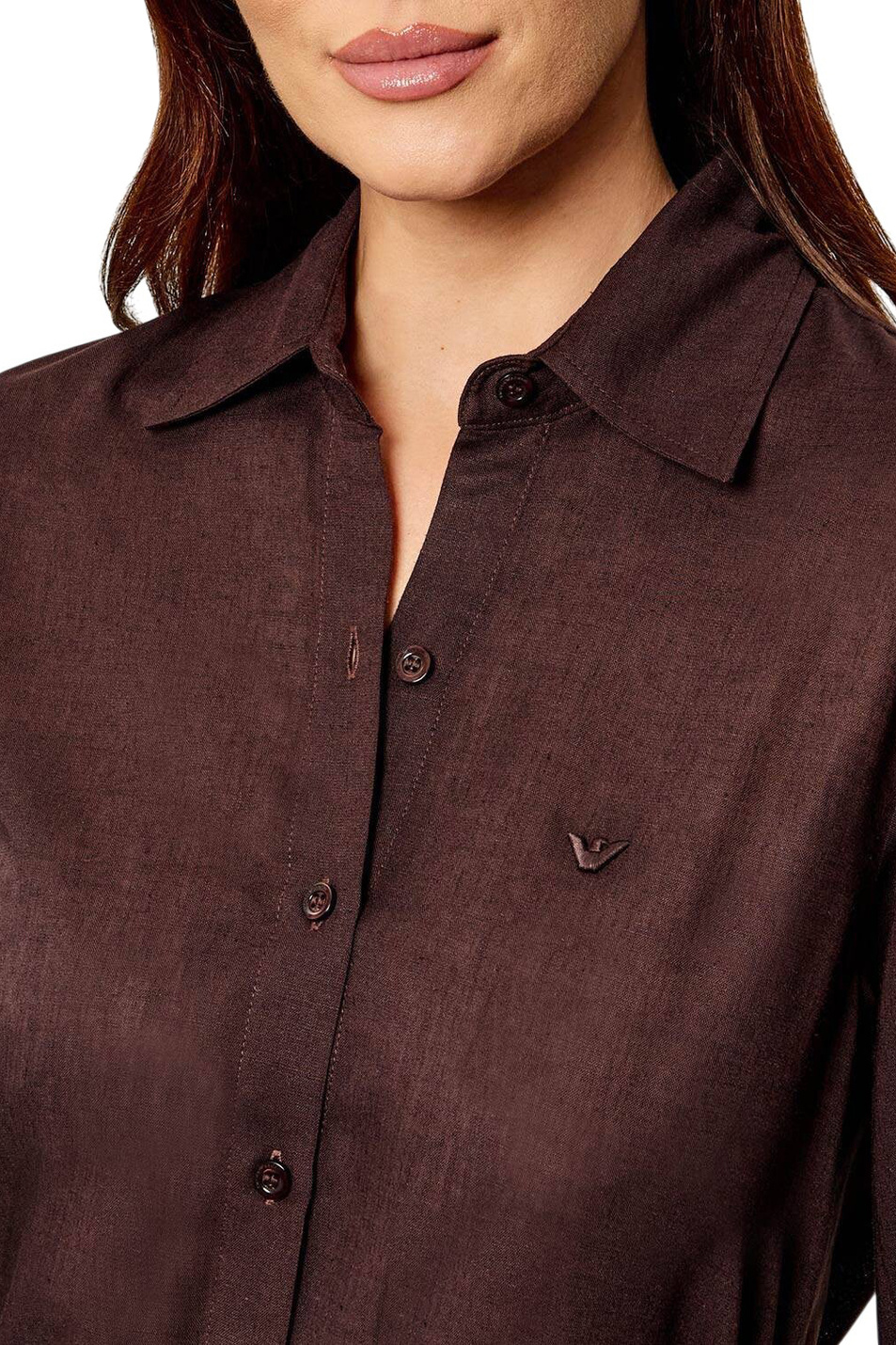 Женский Emporio Armani Платье-рубашка с поясом (цвет ), артикул EW000817-AF20252 | Фото 6