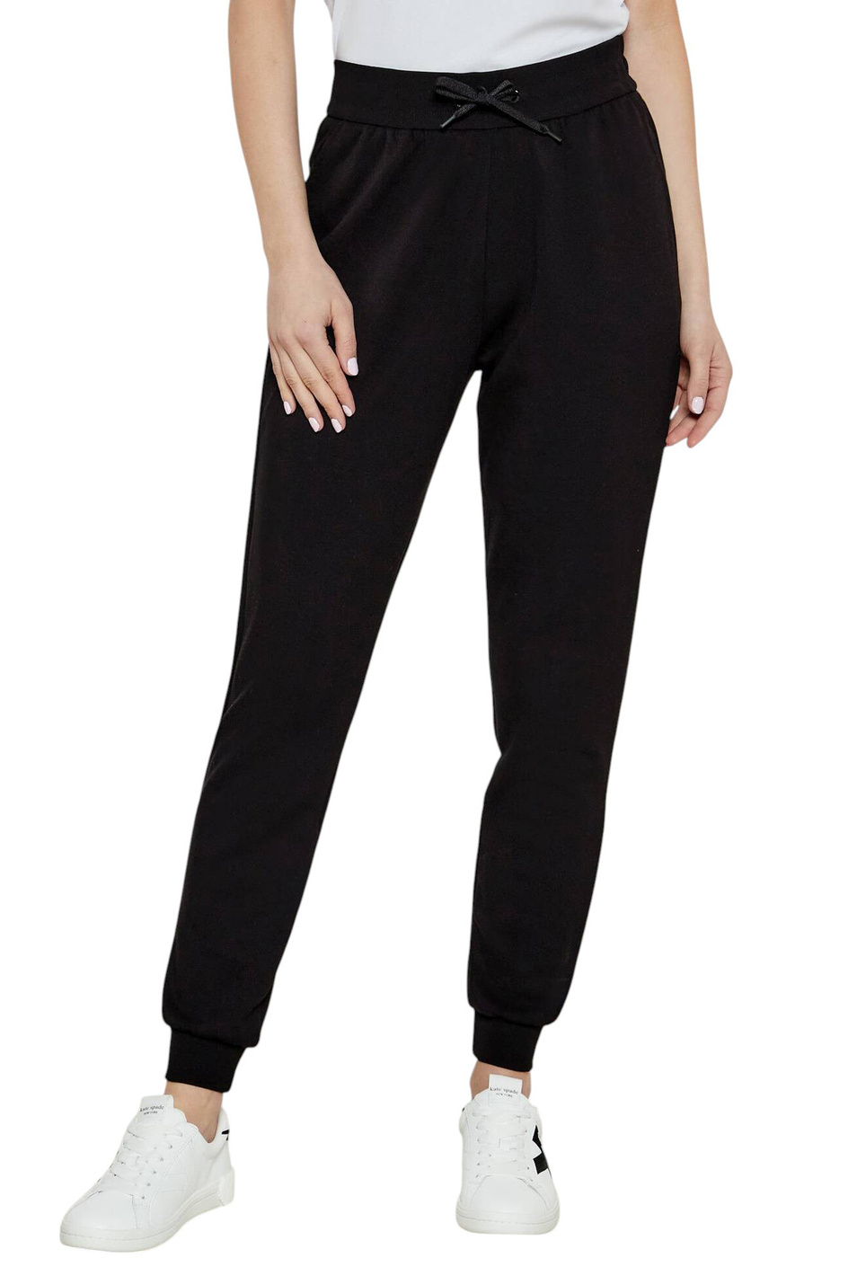 Женский Armani Exchange Джоггеры из смесовой вискозы (цвет ), артикул XW000828-AF13397 | Фото 4