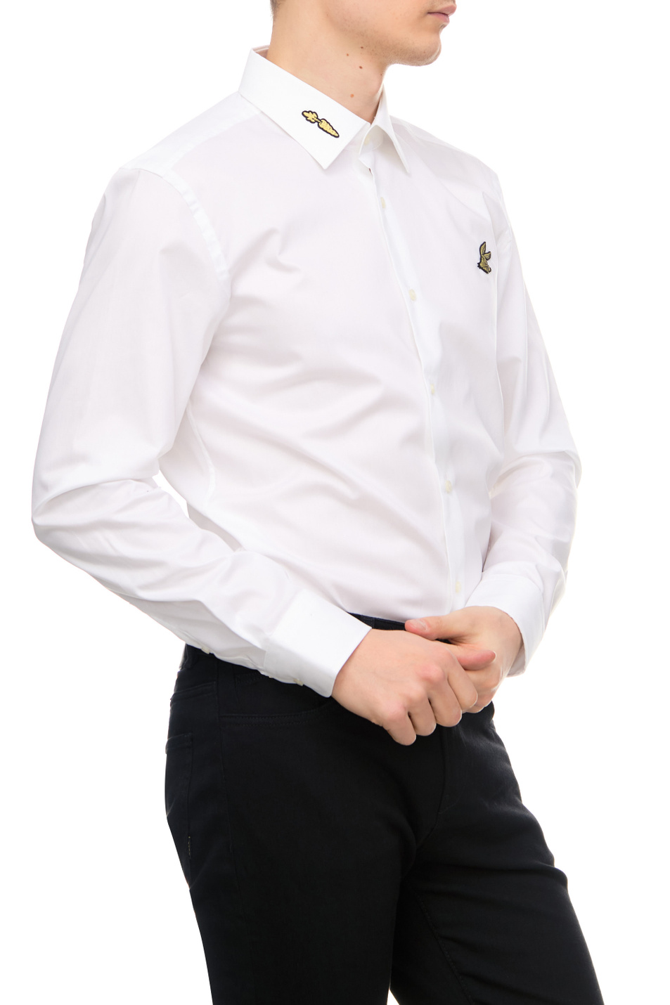 BOSS Рубашка с вышивкой на воротнике и груди (цвет ), артикул 50486037 | Фото 3