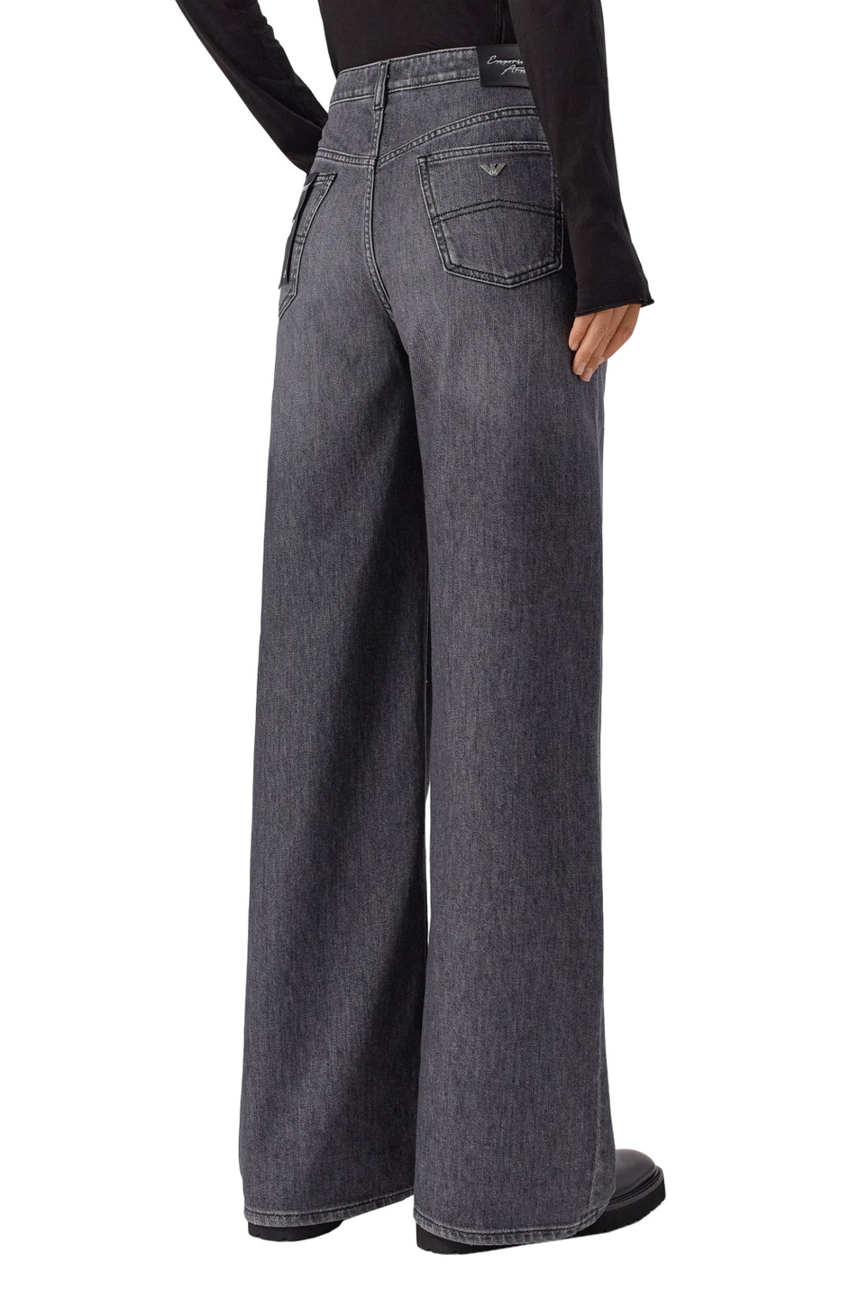 Женский Emporio Armani Джинсы из эластичного хлопка (цвет ), артикул EW000737-AF17033 | Фото 5