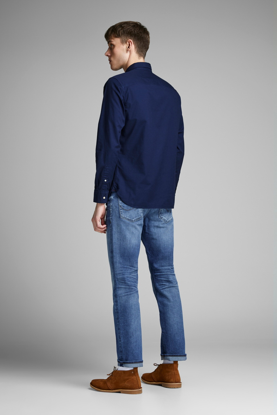 Мужской Jack & Jones Прямые джинсы Clark Regular fit (цвет ), артикул 12148235 | Фото 5