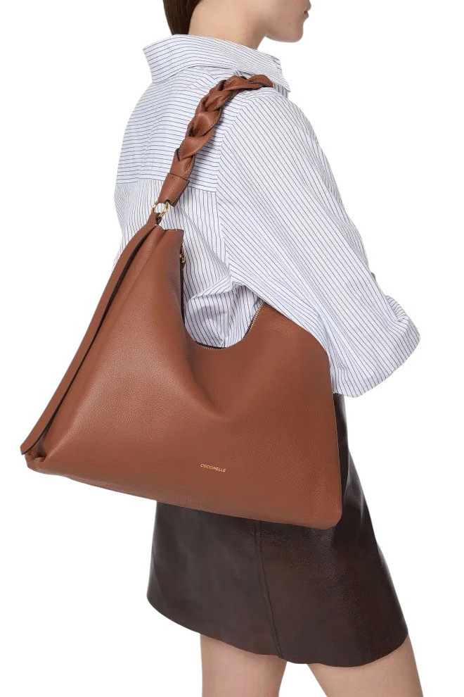 Сумка BOHEME MEDIUM из натуральной кожи|Основной цвет:Коричневый Женский Coccinelle Сумка BOHEME MEDIUM из натуральной кожи (цвет ), артикул E1M50130201 | Фото 5