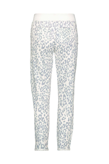 Спортивные брюки джоггеры с леопардовым принтом|Основной цвет:Белый|Артикул:405961 | Фото 2