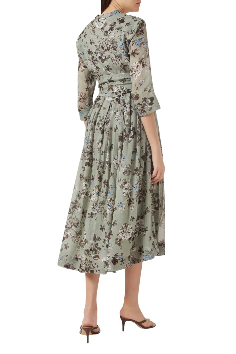 Женский Max Mara Платье с цветочным принтом (цвет ), артикул 2619221093 | Фото 5