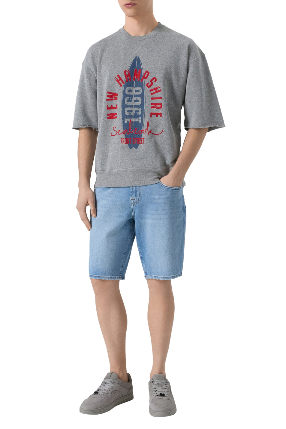 Мужской 7 for all Mankind Шорты джинсовые из эластичного хлопка (цвет ), артикул 7T106A50 | Фото 2
