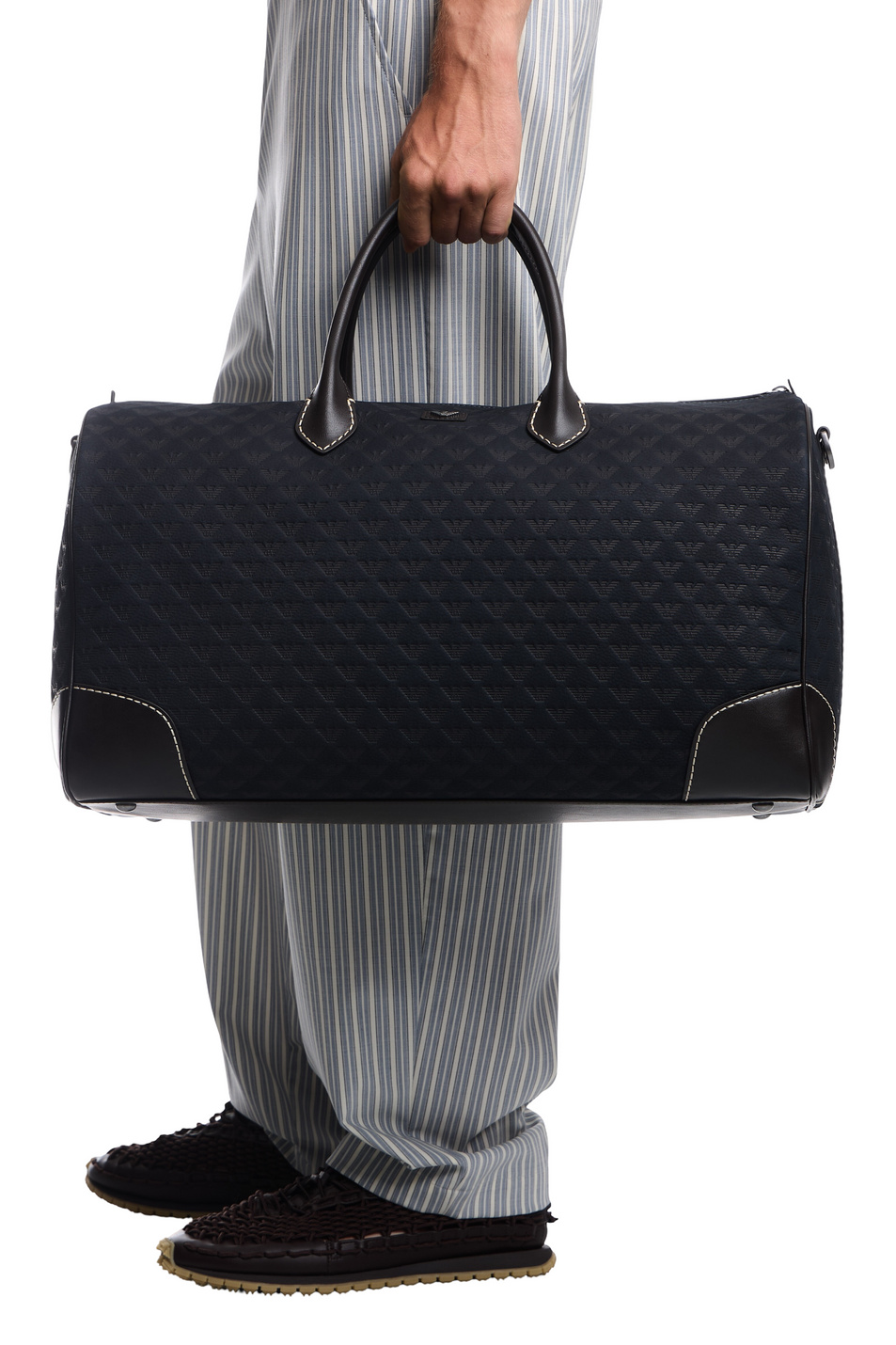 Мужской Emporio Armani Сумка дорожная с кожаными вставками (цвет ), артикул EM002131-AF29023 | Фото 6
