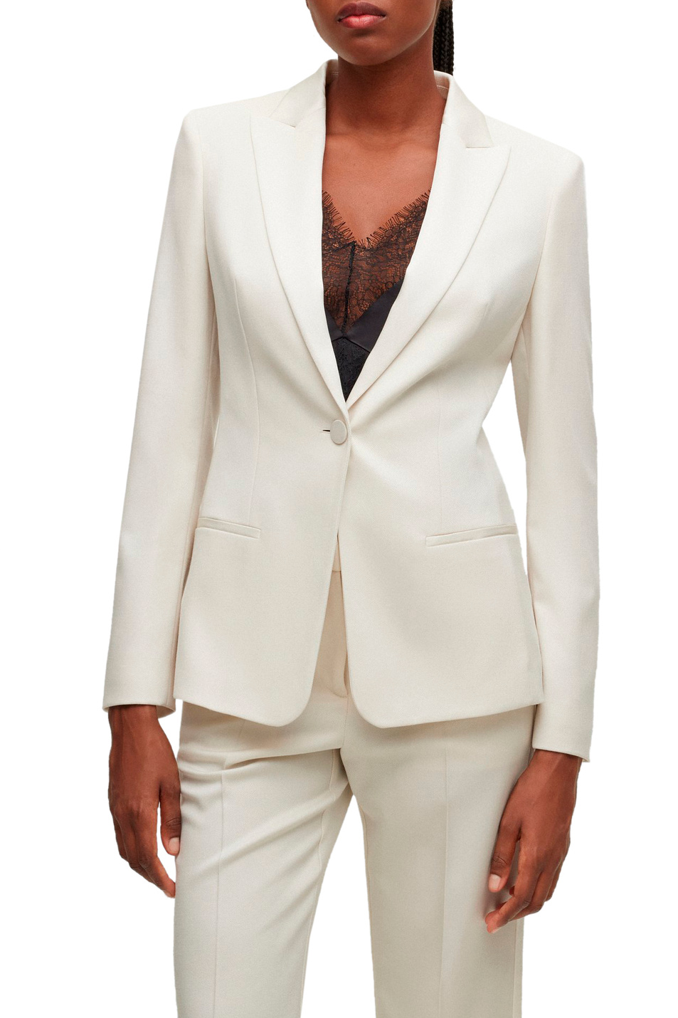 Женский BOSS Приталенный пиджак из натуральной шерсти (цвет ), артикул 50486276 | Фото 3