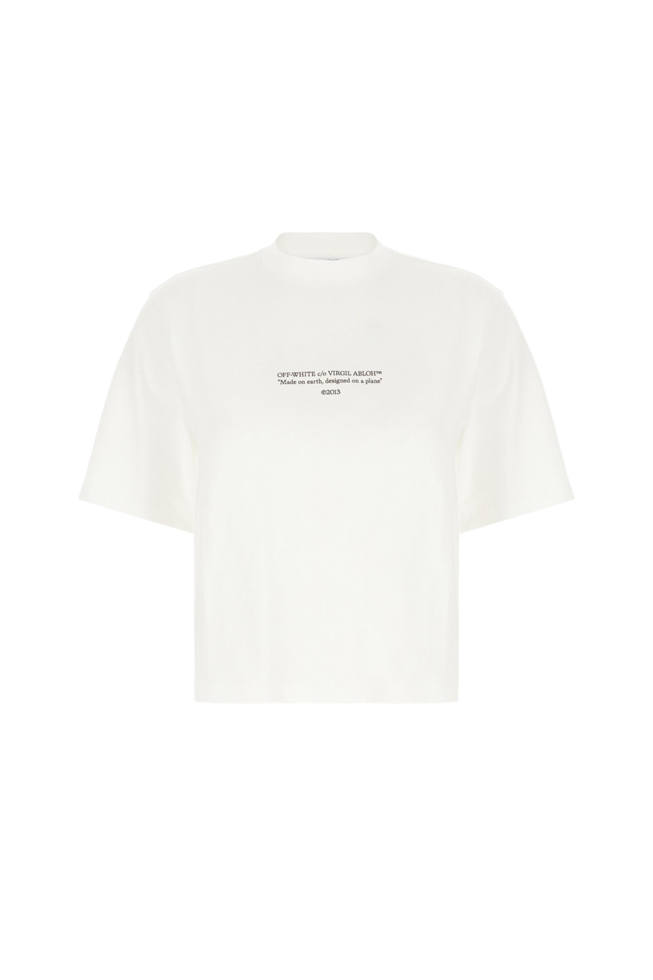 Женский Off-White Футболка STATEMENT с принтом (цвет ), артикул OWAA124S26JER0060110 | Фото 1