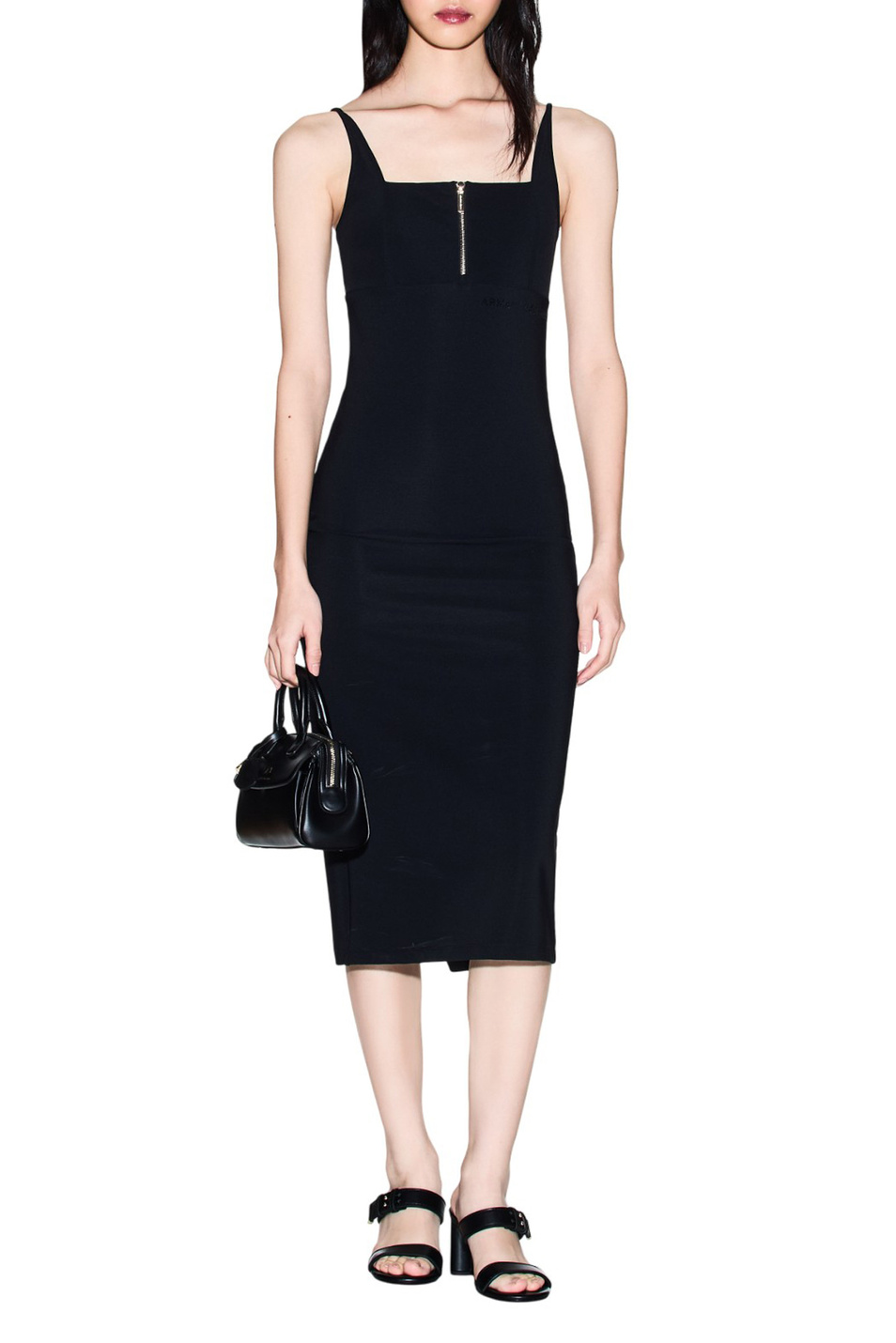 Женский Armani Exchange Платье с логотипом из страз (цвет ), артикул XW002056-AF21295 | Фото 2