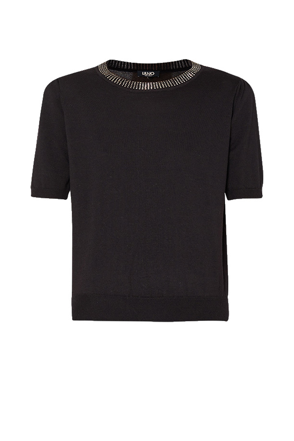 Liu Jo женский джемпер с декором на горловине со скидкой 53%, черный ...