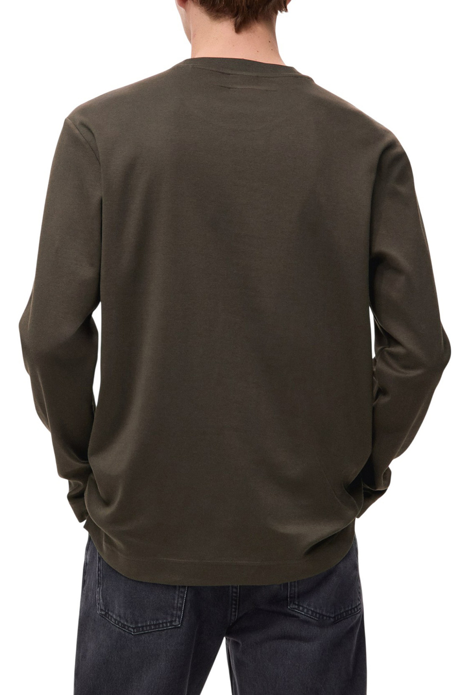 Мужской Mango Man Лонгслив GARETH из хлопка (цвет ), артикул 27061254 | Фото 4