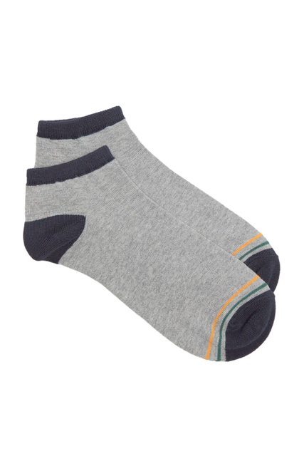 Носки из смесового хлопка|Основной цвет:Серый|Артикул:0654506 | Фото 1