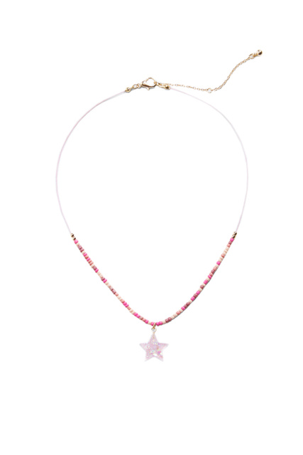 Ожерелье NAZARE с подвеской|Основной цвет:Розовый|Артикул:37095143 | Фото 1