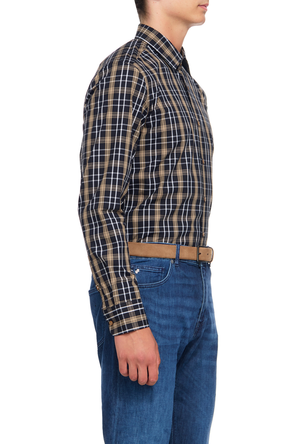 Мужской BOSS Рубашка из эластичного хлопка (цвет ), артикул 50496168 | Фото 3