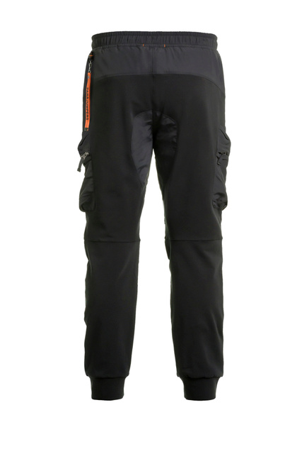 Спортивные брюки OSAGE в стиле милитари|Основной цвет:Черный|Артикул:PMPANRE04 | Фото 2