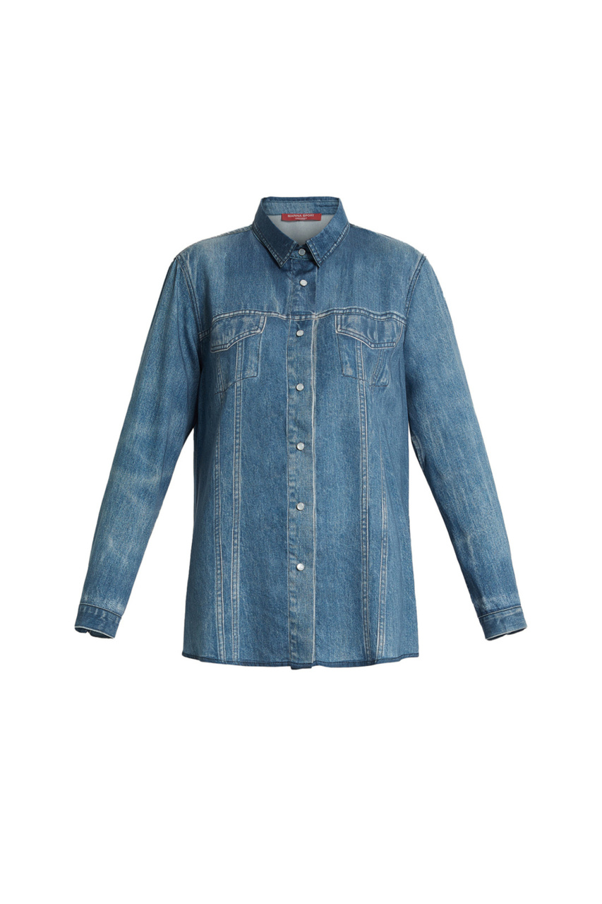 Рубашка джинсовая FIRMA|Основной цвет:Синий|Артикул:2418111076 | Фото 1