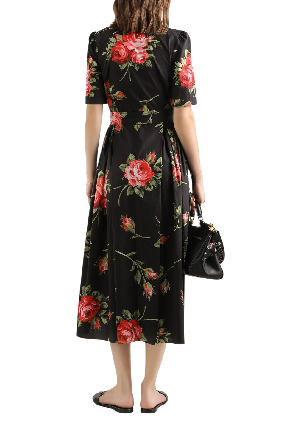 Женский Dolce & Gabbana Платье с цветочным принтом (цвет ), артикул F6JFNT-HS5UT | Фото 3